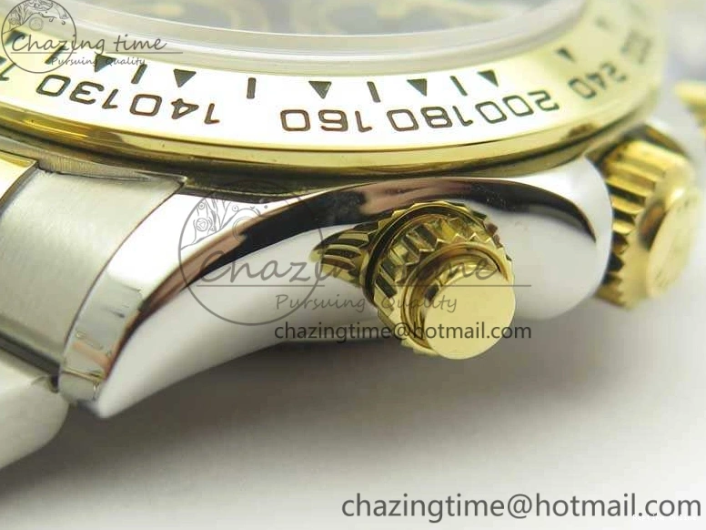 0216 Breathable Daytona SS YG BP Maker Best Edition Black Dial On SS YG Bracelet A 3456